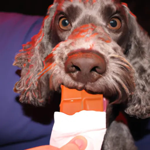 Chien au nez rouge et blanc ; apprenez pourquoi le chocolat est nocif dans notre guide ultime.