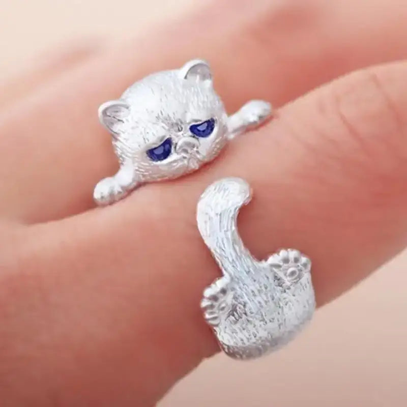 Bague Chat En Argent Massif: Une Touche Féline Pour Votre Style