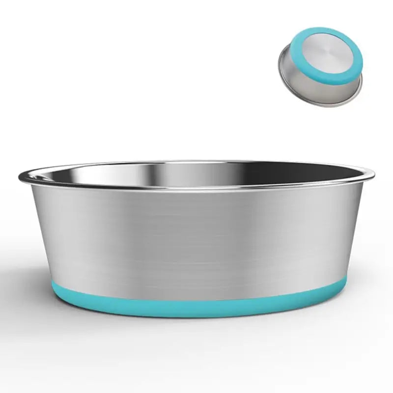 Gamelle pour chien en inox anti - dérapante colorée