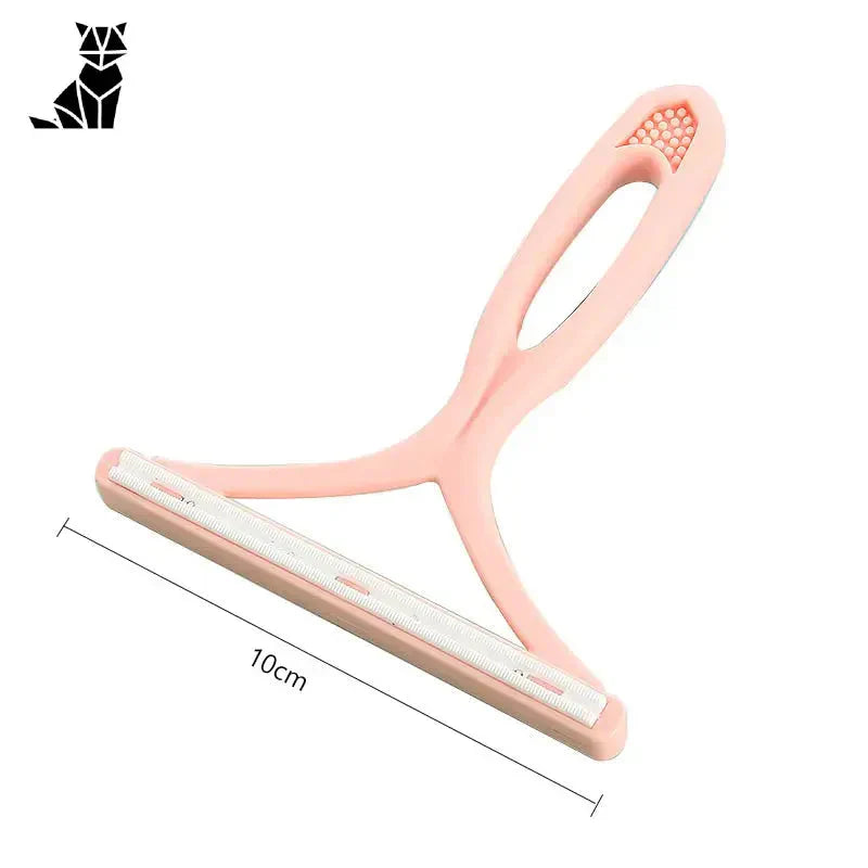 Brosse anti peluche rose avec poignée blanche - Double Face pour tissus impeccables