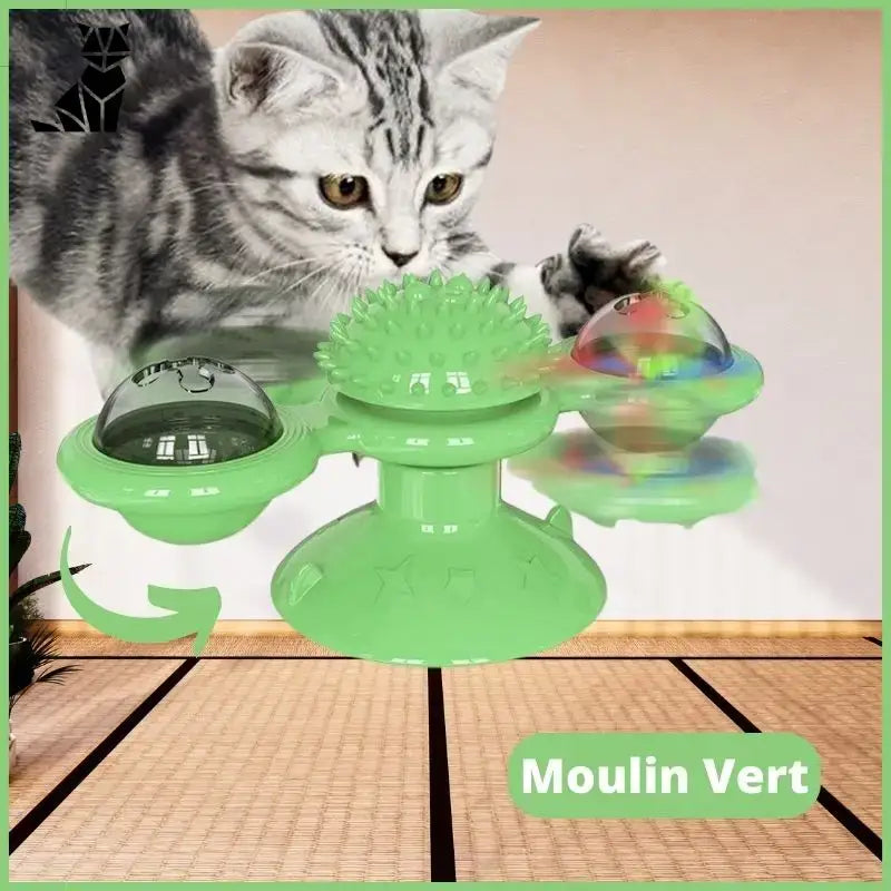 Catsmill™: Le Meilleur Jouet Moulin Rotatif Pour Votre Chat! Vert