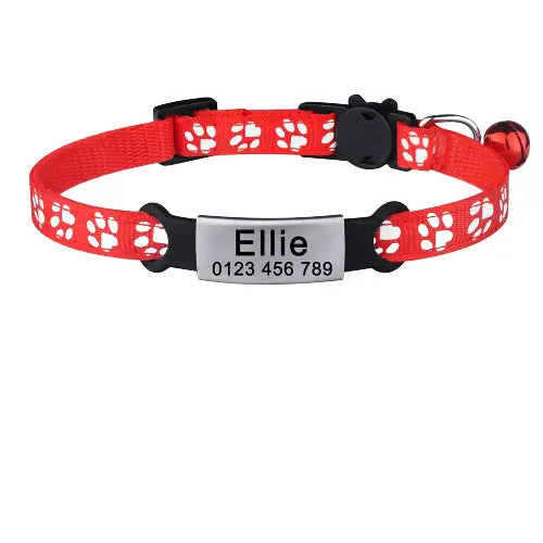 Collier avec identifiant pour chat anti - étranglement