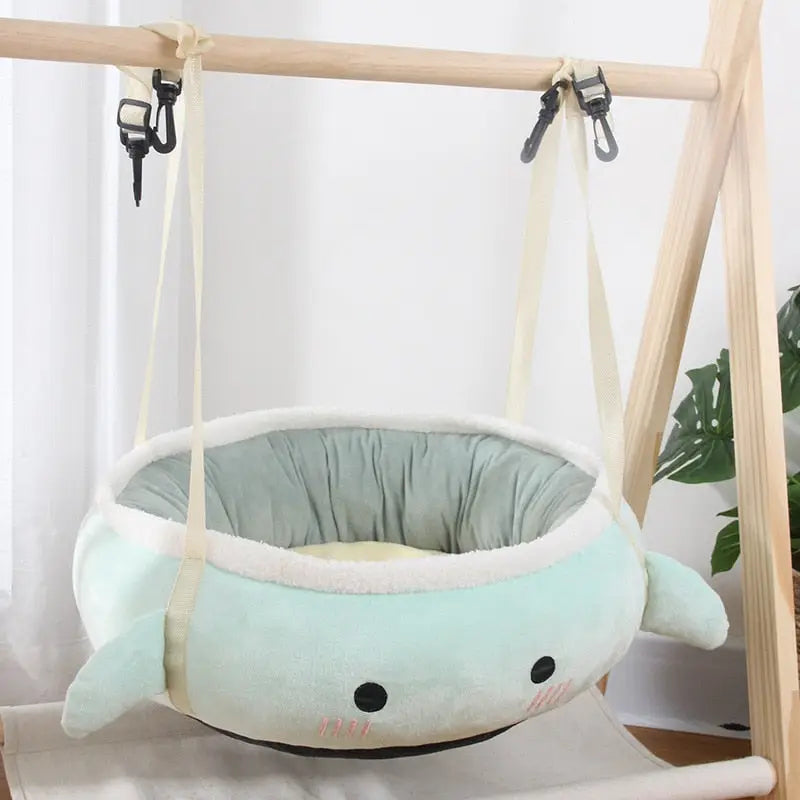 Espace douillet pour chats - Hamac rond et chaud : Espace Douillet de Repos pour le Confort Félin