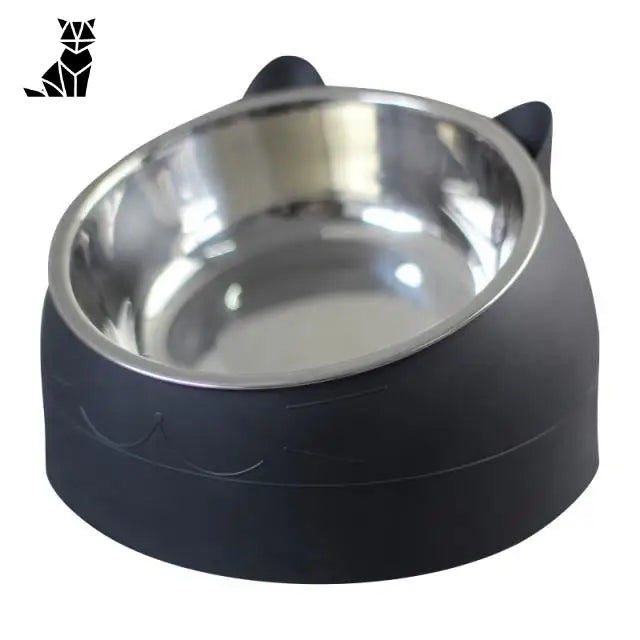 Gamelle orthopédique inoxydable inclinée chien & chat
