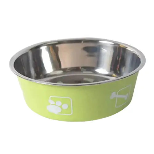Gamelle pour chien originale en inox anti - dérapante Transparent Background