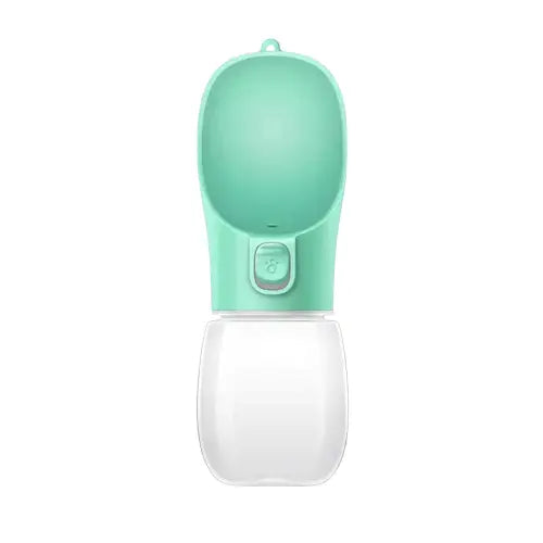 Bouteille verte et blanche pour animaux & pets - Gourde d’hydratation pour chien Transparent Background