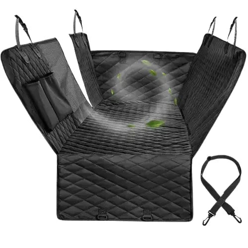 Housse de siège pour bête d’amour: Magnifique design à feuilles vertes pour le confort et la sécurité Transparent Background