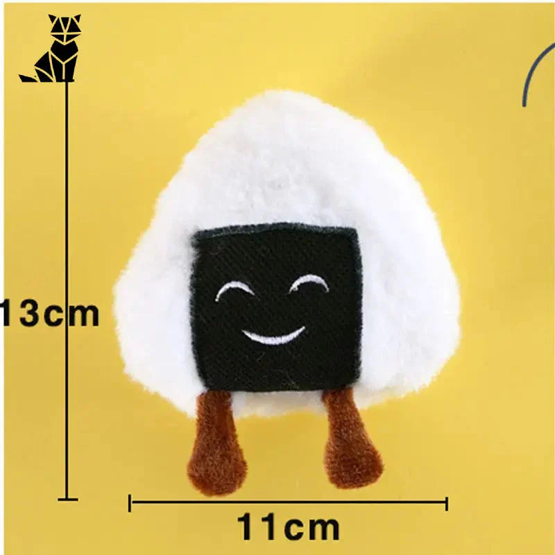 Jouet pour chats - Mouton en peluche noir et blanc, stimule l’ouïe