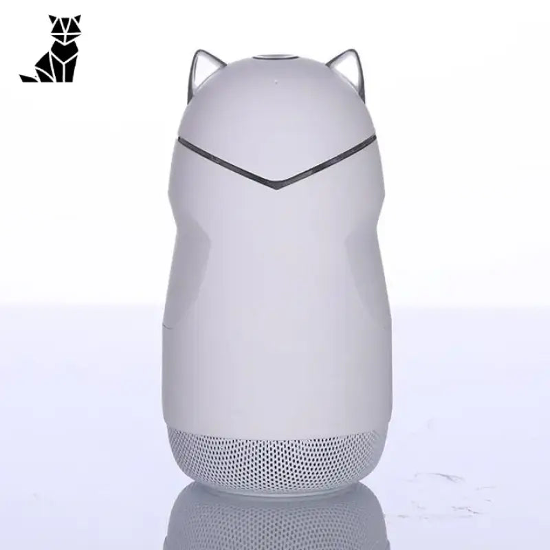 Mini Enceinte Chat Bluetooth Avec Oreilles Illuminées Adorable - Blanc