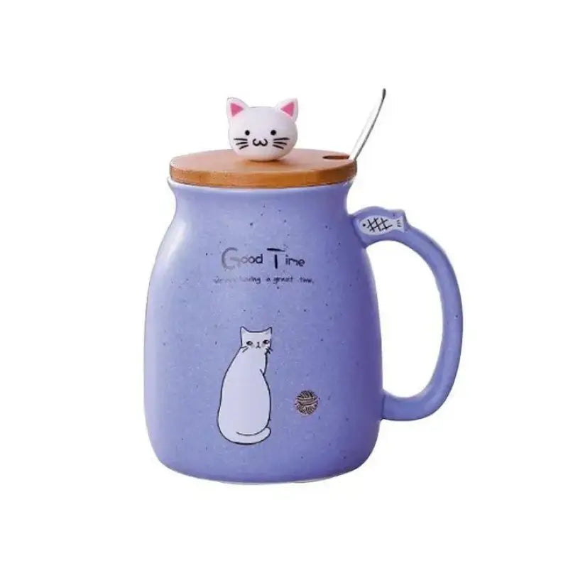 Mug Chat Aux Couleurs Pastels Pour Moments Kawaii Et Chaleureux