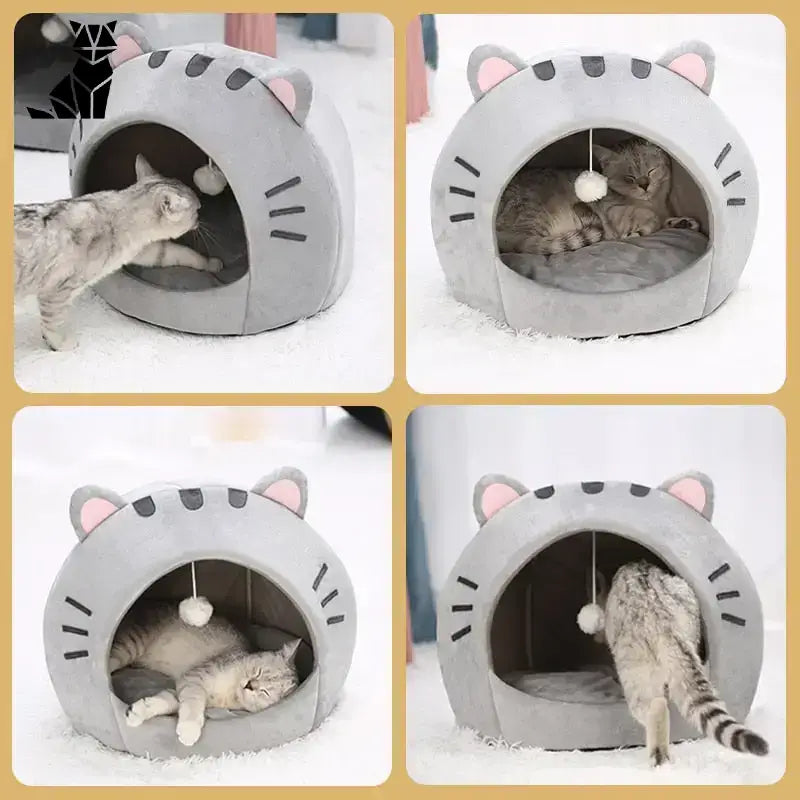 Panier à Tête de Chat Tête: le Lit Idéal pour votre Chat