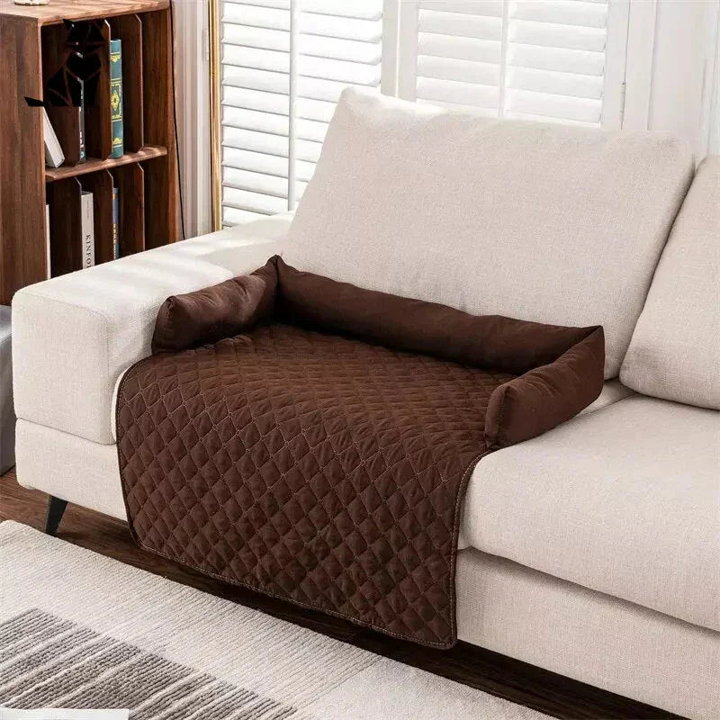 Housse protectrice imperméable pour lit de chien - Cozy Couch, Brown, Imperméable, Parfait pour les animaux